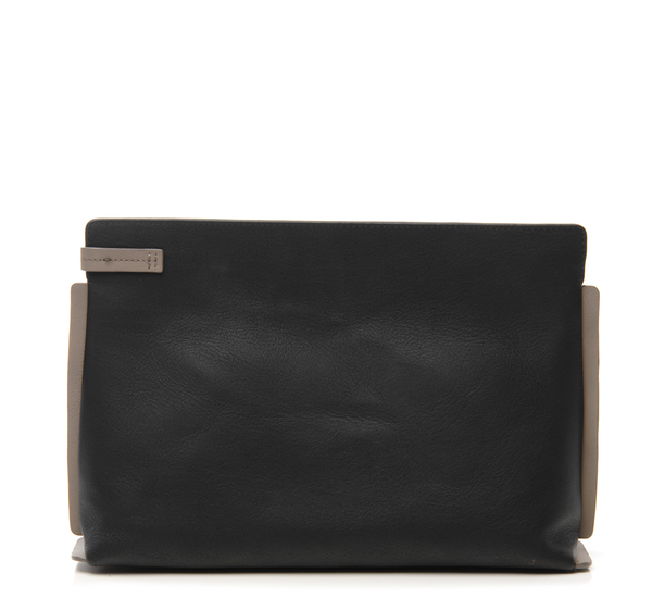 Black Large Pochette Clutch by Bonastre Black Large Pochette Clutch by Bonastre