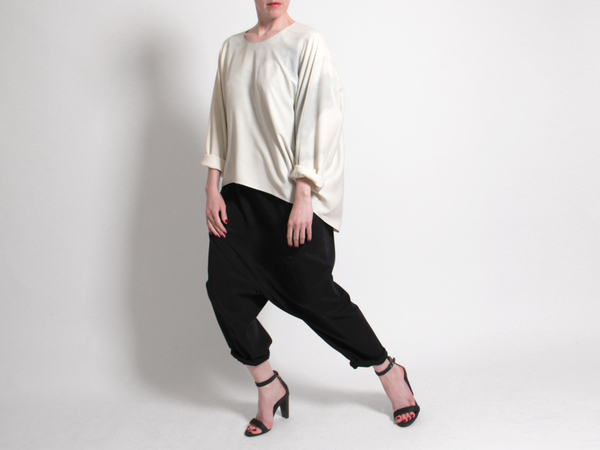 Berenik Oversized Sheepcloud Print Top Berenik Oversized Sheepcloud Print Top