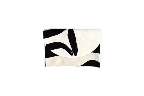 Primecut ENVELOPE CLUTCH - TAN STRIPED Primecut ENVELOPE CLUTCH - TAN STRIPED
