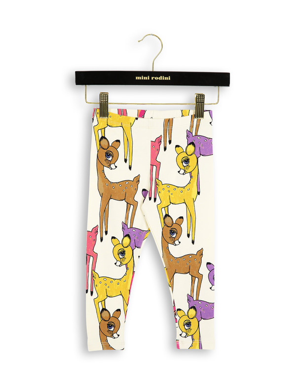 Kid's Mini Rodini ROE DEER LEGGINGS - PINK Kid's Mini Rodini ROE DEER LEGGINGS - PINK