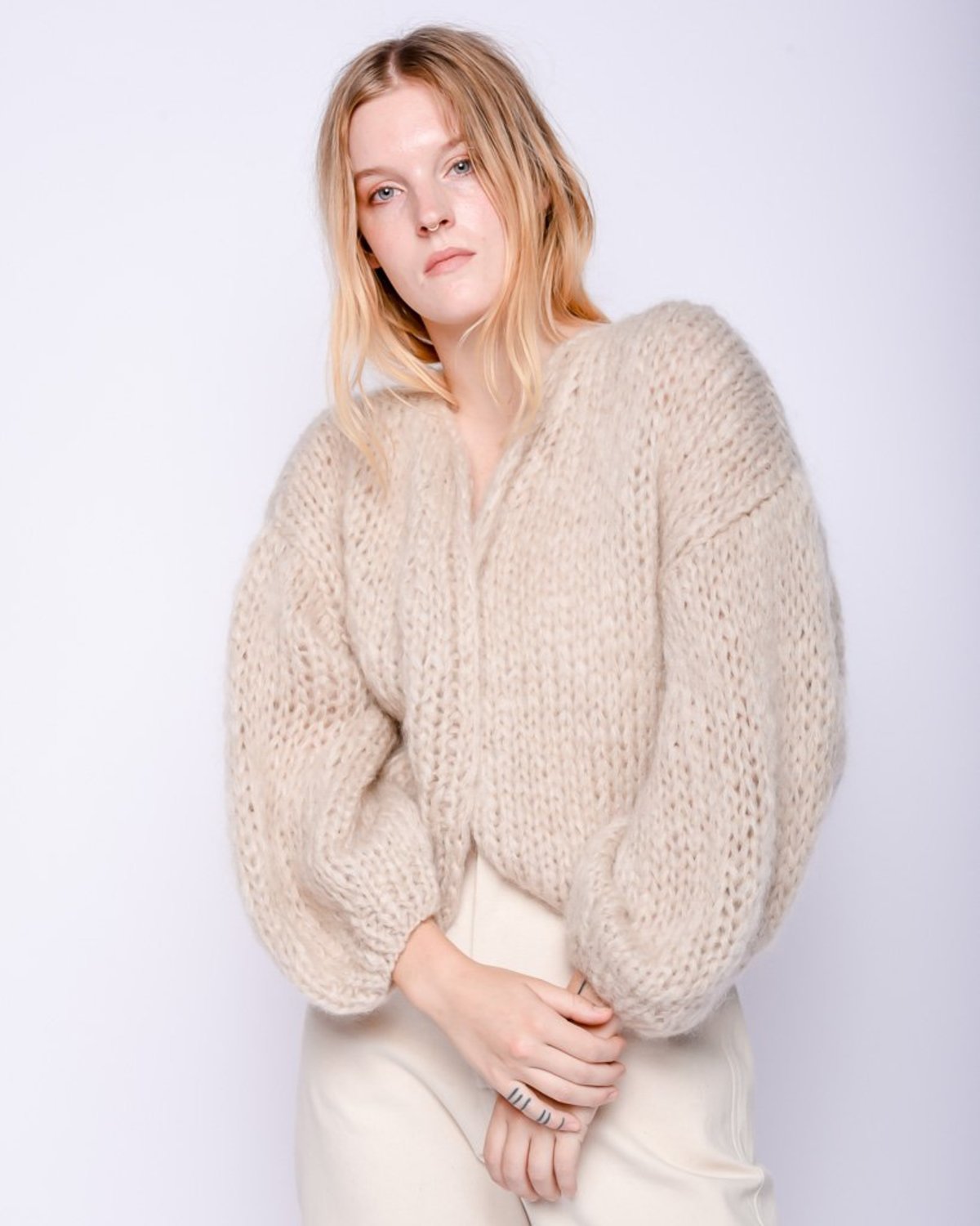 Maiami Big sweater mohair cardigan 