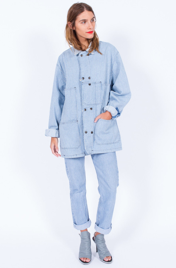 STRIPE DENIM JACKET (ONE SIZE) STRIPE DENIM JACKET (ONE SIZE)