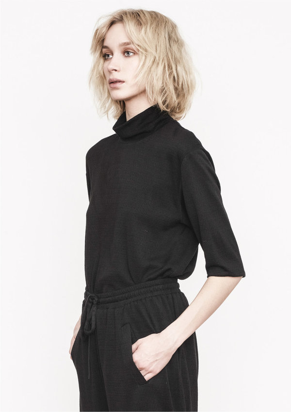 Berenik SHIRT - TURTLENECK KNIT BLACK Berenik SHIRT - TURTLENECK KNIT BLACK