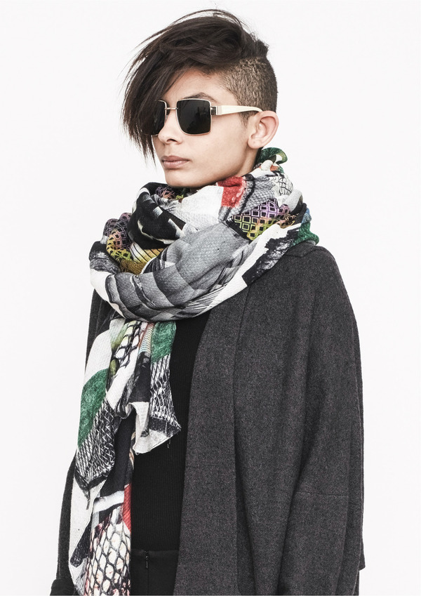 Berenik DIGITAL COLLAGE PRINT SCARF Berenik DIGITAL COLLAGE PRINT SCARF