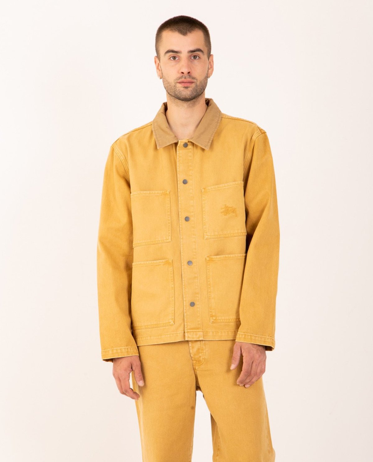 stussy washed chore jacket