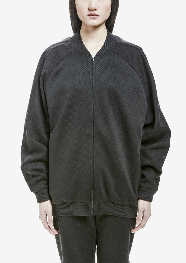 Berenik Pilot Jacket Zip Rhomb Tricetate Jersey - Black Rhomb Berenik Pilot Jacket Zip Rhomb Tricetate Jersey - Black Rhomb