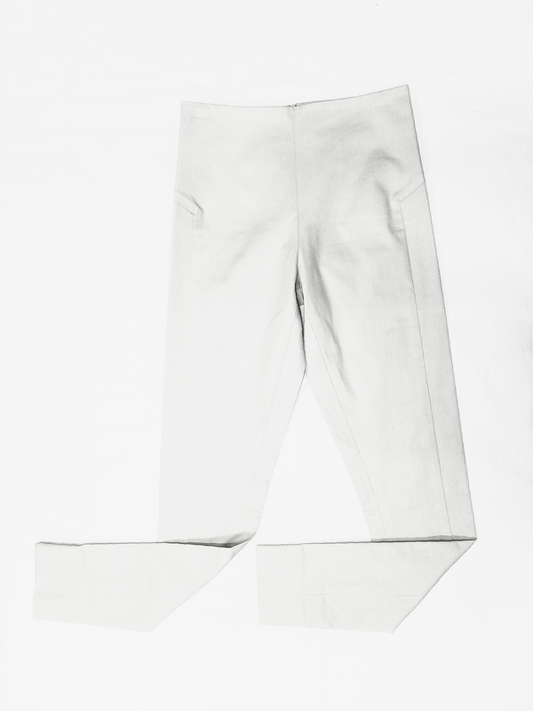 Berenik Skinny High Waist Stretch Trousers, Light Gray Berenik Skinny High Waist Stretch Trousers, Light Gray
