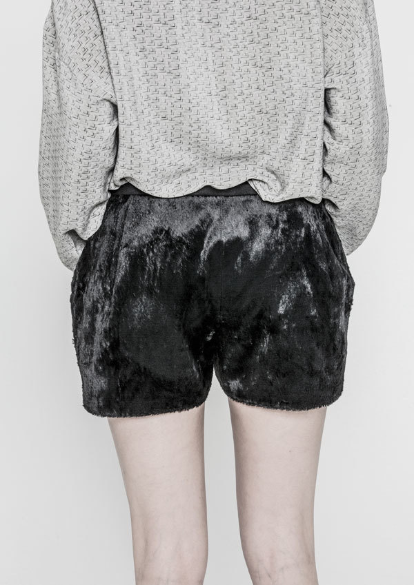 Berenik Shorts Faux Goat Fur Cotton Berenik Shorts Faux Goat Fur Cotton