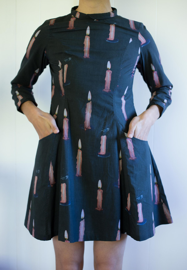 Samantha Pleet Passion Dress Candle Print Samantha Pleet Passion Dress Candle Print
