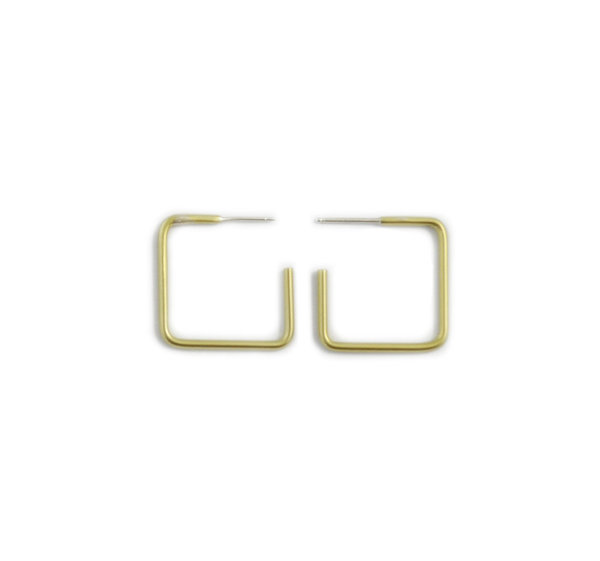 Natalie Joy Small Scale Simple Square Hoops Natalie Joy Small Scale Simple Square Hoops