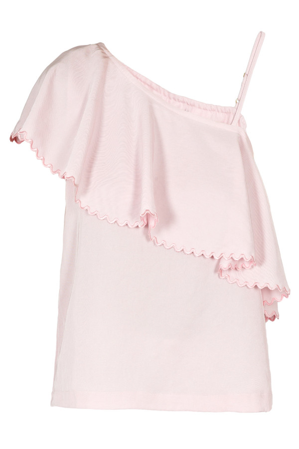 Rodebjer One-Shoulder Wep Top Frosty Pink Rodebjer One-Shoulder Wep Top Frosty Pink