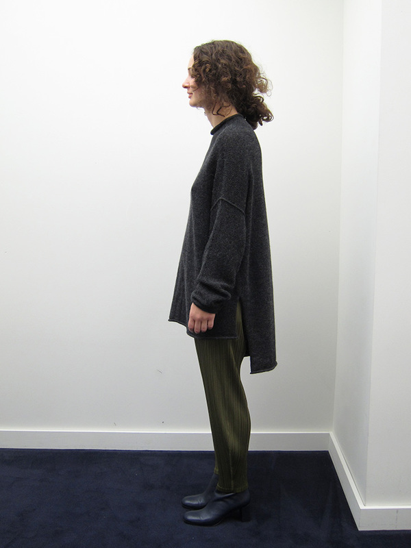 Lauren Manoogian Oversized Rollneck, Dark Charcoal Lauren Manoogian Oversized Rollneck, Dark Charcoal