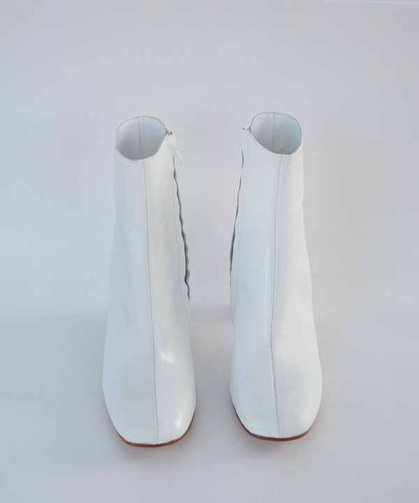 Maryam Nassir Zadeh White Calf / White Shine Agnes Boot Maryam Nassir Zadeh White Calf / White Shine Agnes Boot