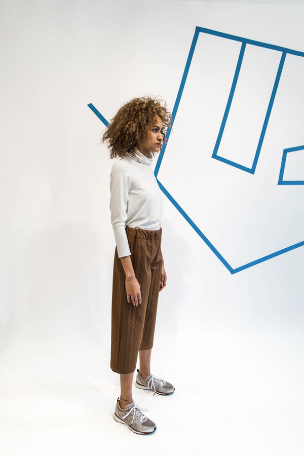 Wolcott : Takemoto Nadine Pant - Silty Brown Wolcott : Takemoto Nadine Pant - Silty Brown