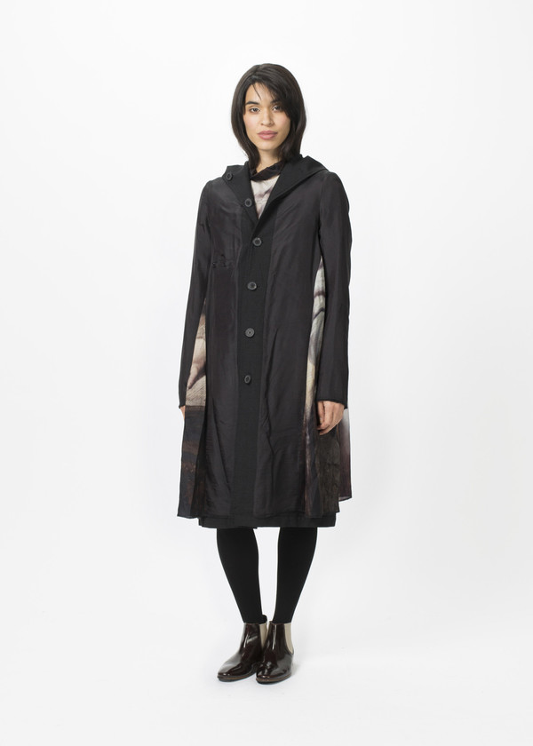Rundholz Reversible Pleated Painting Coat Rundholz Reversible Pleated Painting Coat