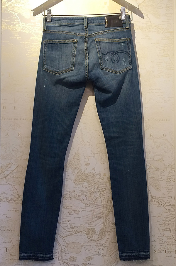 R13 'Alison' Crop in Strummer Blue R13 'Alison' Crop in Strummer Blue