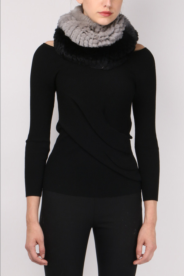 Jocelyn Fur Ombre Cowl Jocelyn Fur Ombre Cowl