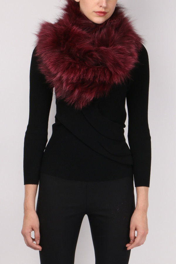 Jocelyn Fur Silver Fox Sections Scarf Jocelyn Fur Silver Fox Sections Scarf