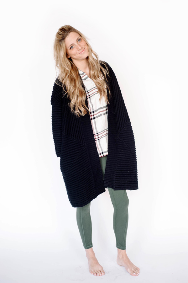 fate Oversized Rib Cardigan fate Oversized Rib Cardigan