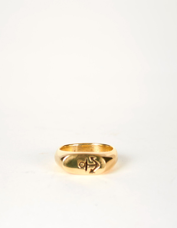 Jon Swinamer Anchor Signet Ring Bronze Jon Swinamer Anchor Signet Ring Bronze
