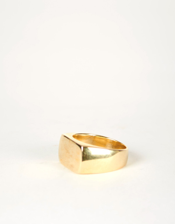 Jon Swinamer Plain Signet Ring Bronze Jon Swinamer Plain Signet Ring Bronze