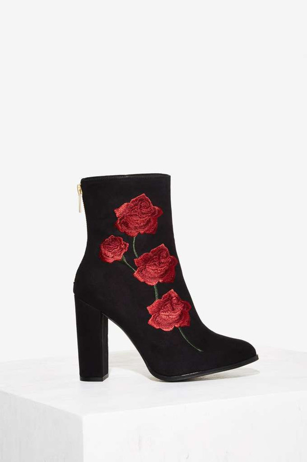 Intentionally Blank ROSA Embroidered Boot in Black Intentionally Blank ROSA Embroidered Boot in Black