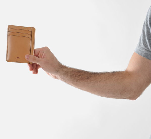Il Bussetto Burnt Orange Card Case Wallet Il Bussetto Burnt Orange Card Case Wallet