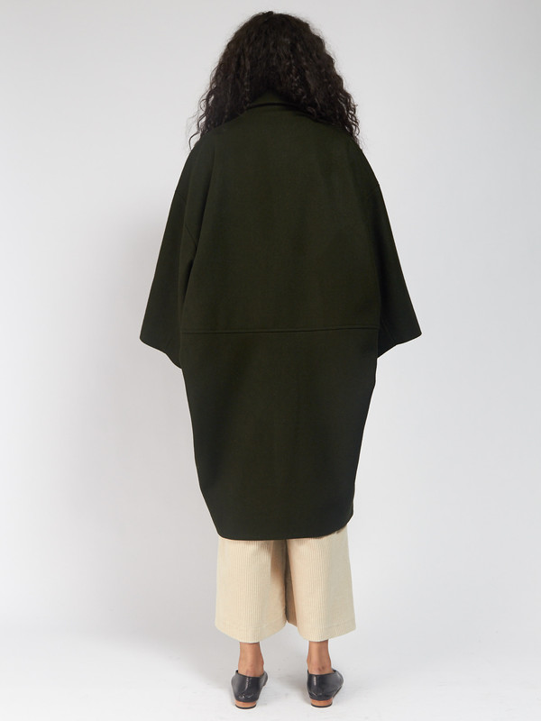 Henrik Vibskov Last Coat Hunter Green Henrik Vibskov Last Coat Hunter Green