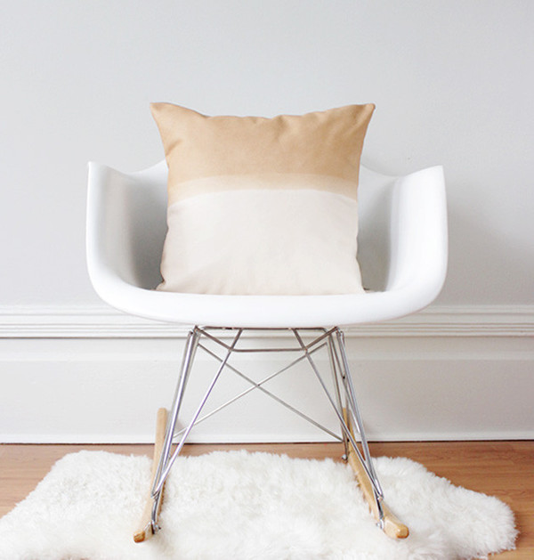 Materials + Process Two-Toned Modern Leather Pillow, large Materials + Process Two-Toned Modern Leather Pillow, large