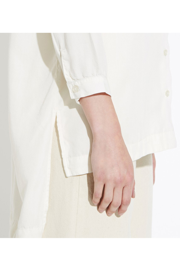 WAVEN Agnes Mandarin Shirt- White WAVEN Agnes Mandarin Shirt- White