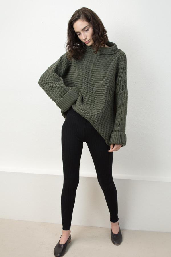 Micaela Greg Black Rib Legging Micaela Greg Black Rib Legging