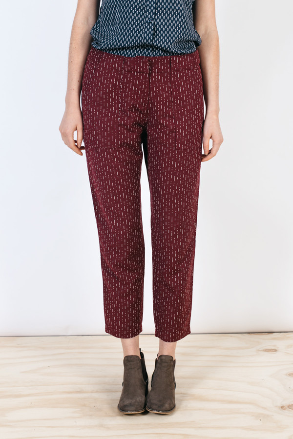 Bridge & Burn Ellis Burgundy Stripe Bridge & Burn Ellis Burgundy Stripe