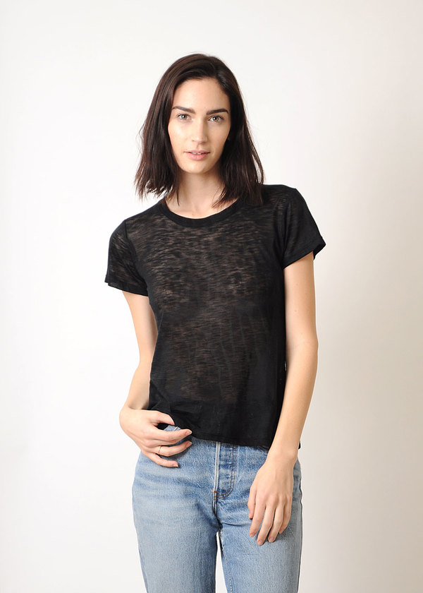 Conifer Black Sheer T-Shirt Conifer Black Sheer T-Shirt