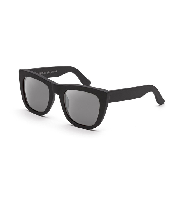 RetroSuperFuture Gals Sunglasses in Matte Black Mirror RetroSuperFuture Gals Sunglasses in Matte Black Mirror