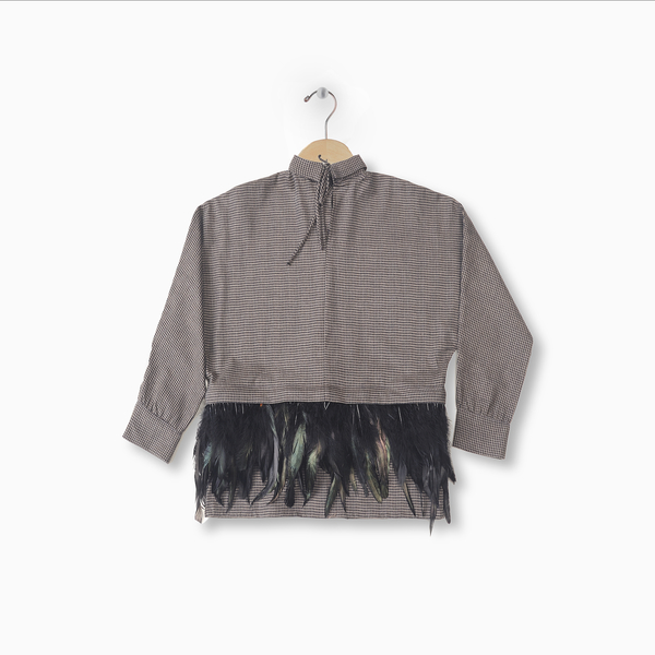 Andorine Feather Check Shirt Andorine Feather Check Shirt