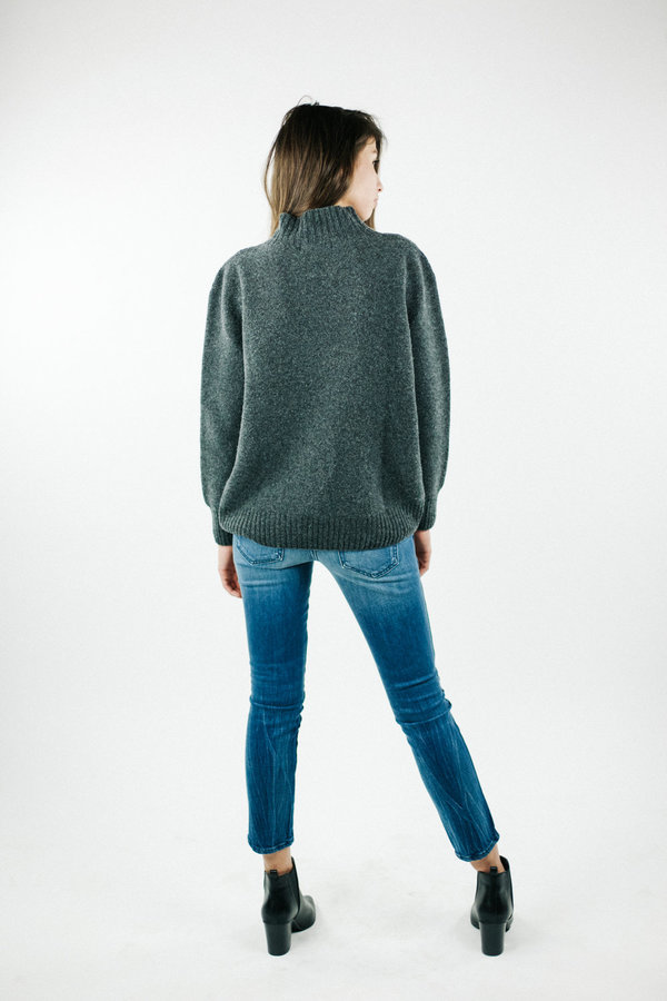 Objects without Meaning Mock Neck Sweater - Grey Objects without Meaning Mock Neck Sweater - Grey