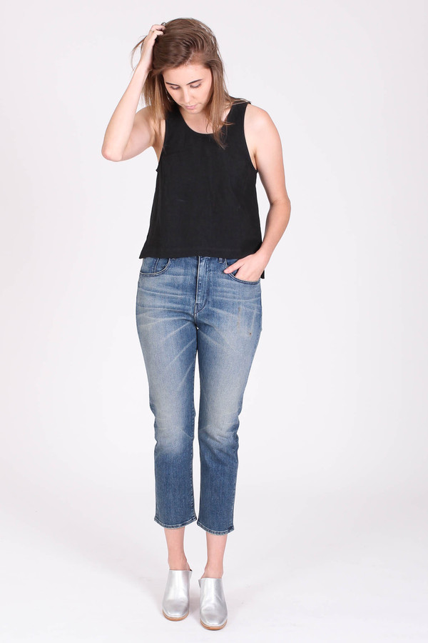 3x1 High rise crop boyfriend jean in Carlton 3x1 High rise crop boyfriend jean in Carlton