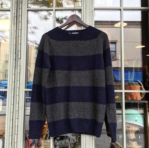 Harley of Scotland Striped Crewneck Pullover Harley of Scotland Striped Crewneck Pullover