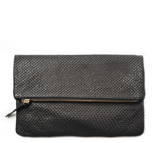 Clare V. Black Cube Foldover Clutch Clare V. Black Cube Foldover Clutch