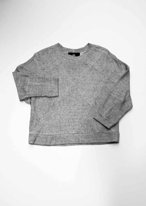 Berenik Sweater Patchwork Knit Grey Berenik Sweater Patchwork Knit Grey