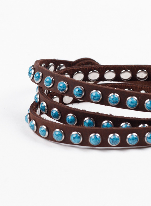 Men's MAPLE Leather Wrap Bracelet Brown Men's MAPLE Leather Wrap Bracelet Brown