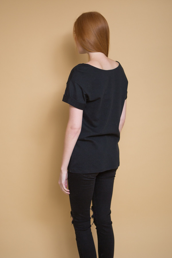 Ali Golden Roll Sleeve T-Shirt - Black Ali Golden Roll Sleeve T-Shirt - Black