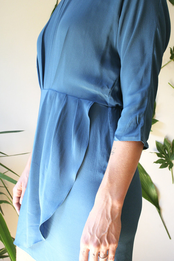 COVET MARINE WRAP DRESS COVET MARINE WRAP DRESS