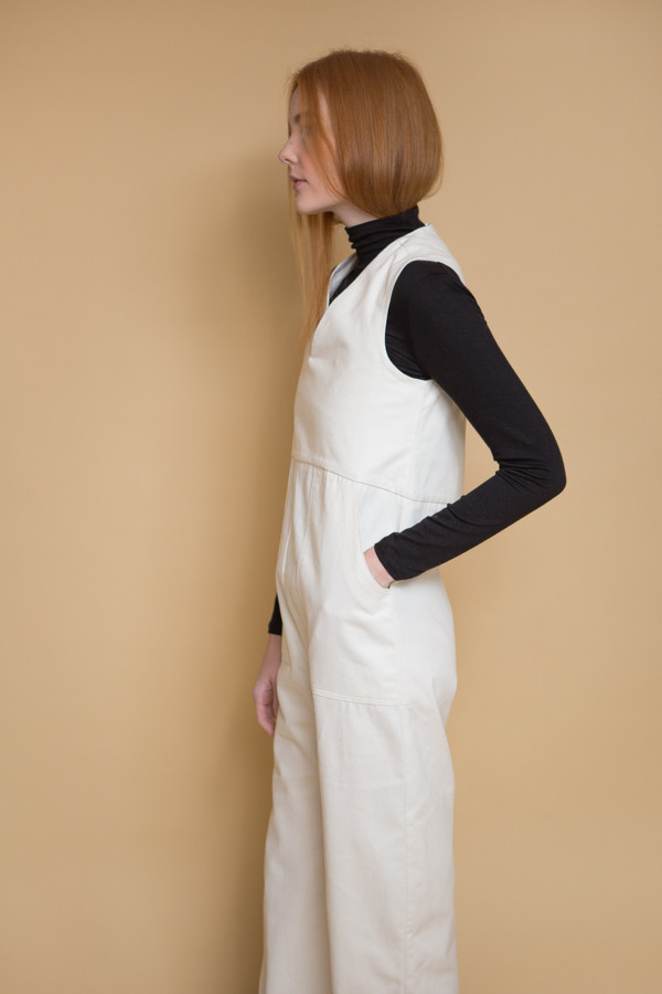 Micaela Greg Utility Jumpsuit - Cream Micaela Greg Utility Jumpsuit - Cream