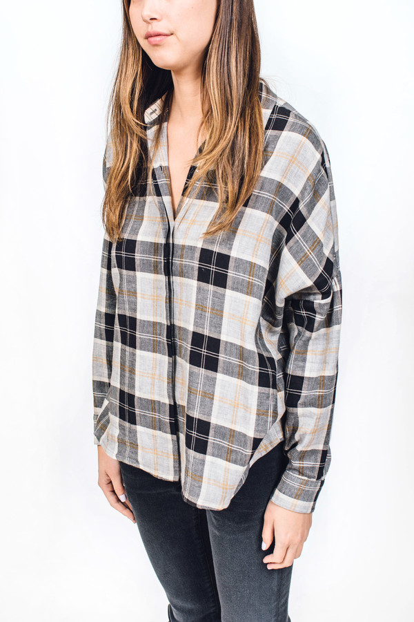 Sessun Delima Shirt Black Plaid Sessun Delima Shirt Black Plaid