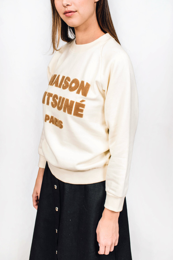 Maison Kitsune Sweat Shirt Hair Print Maison Kitsune Sweat Shirt Hair Print