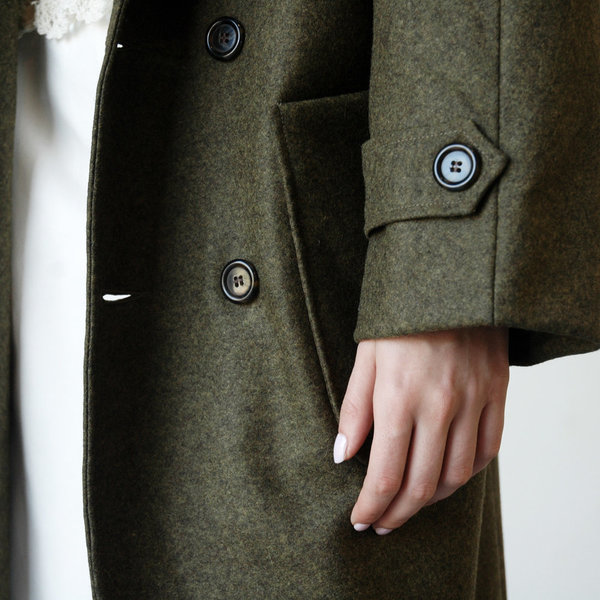 Nikki Chasin Lozano Shawl Collar Coat - Olive Nikki Chasin Lozano Shawl Collar Coat - Olive