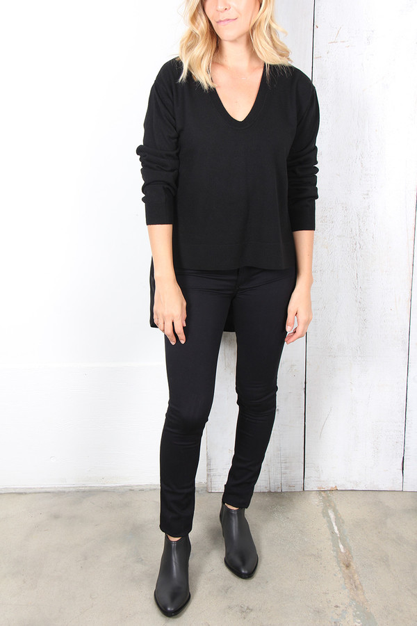 ALEXANDER WANG MERINO COMBO PULLOVER ALEXANDER WANG MERINO COMBO PULLOVER