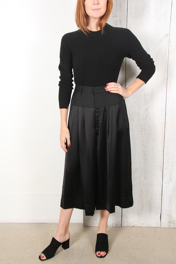 SEA SATINE AND WOOL PANTS SEA SATINE AND WOOL PANTS