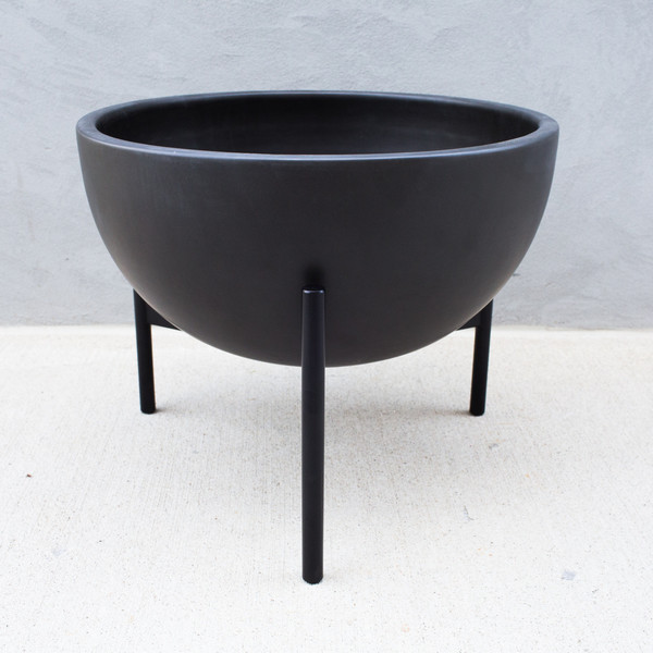 Modernica Case Study Ceramic Bowl With Metal Stand, M Modernica Case Study Ceramic Bowl With Metal Stand, M
